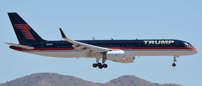 Trump 757-2J4 N757AF, Phoenix Sky Harbor, June 18, 2016